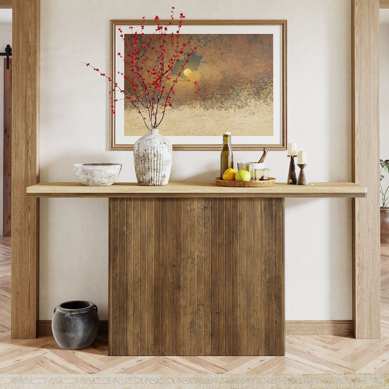 Fluted Console Table