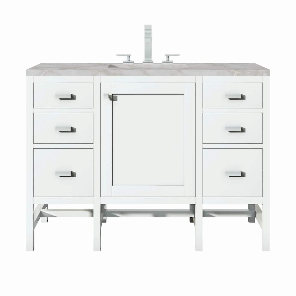 James Martin Vanities E444-V48-3VSL Addison 48" Single Basin Wood