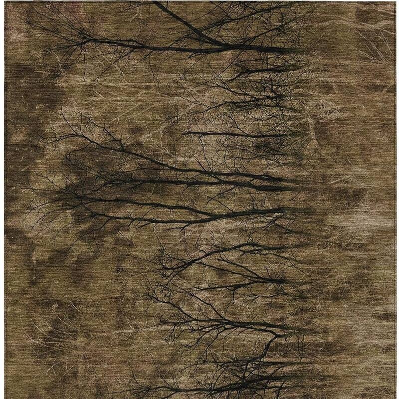 HomeRoots Floral Transitional Rectangle Outdoor Rug