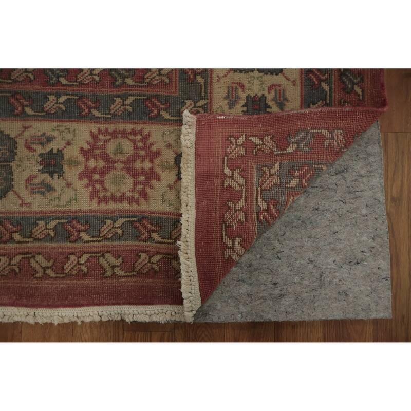 Hand Knotted Oriental 100% Wool Carpet Traditional Floral Pink Ziegler Area Rug - 11' 4'' X 8' 10''