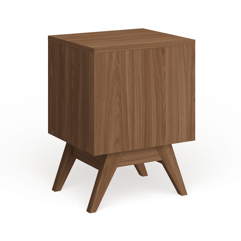 Carson Carrington Halmstad Mid-century White and Brown Nightstand