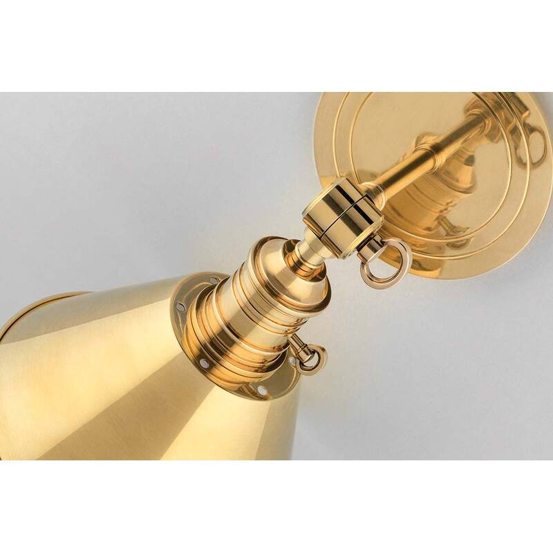 Hudson Valley Lighting Garden City 11" Tall Wall Sconce with Black