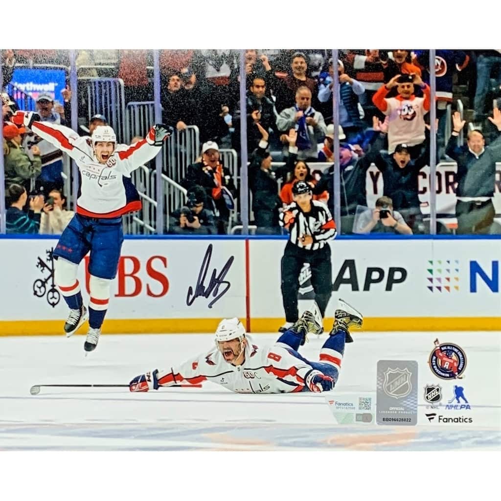Alexander Ovechkin Autographed Washington Capitals Signed 8x10 Hockey Photo 895 Goal Breaks Wayne Gretzky's NFL - 8' x 11'