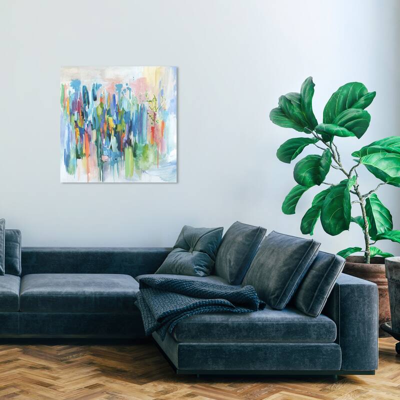 Wynwood Studio Canvas Abstract Deep Thoughts Blue and Modern & Contemporary Wall Art Canvas Print - 30 x 30