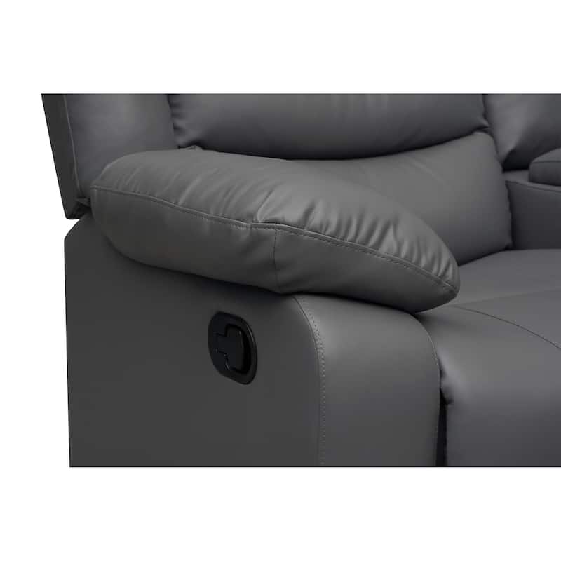 106'' Manual Reclining Modular Sectional Couch with 1 Console & 2 Cup Holders, Living Room/Office