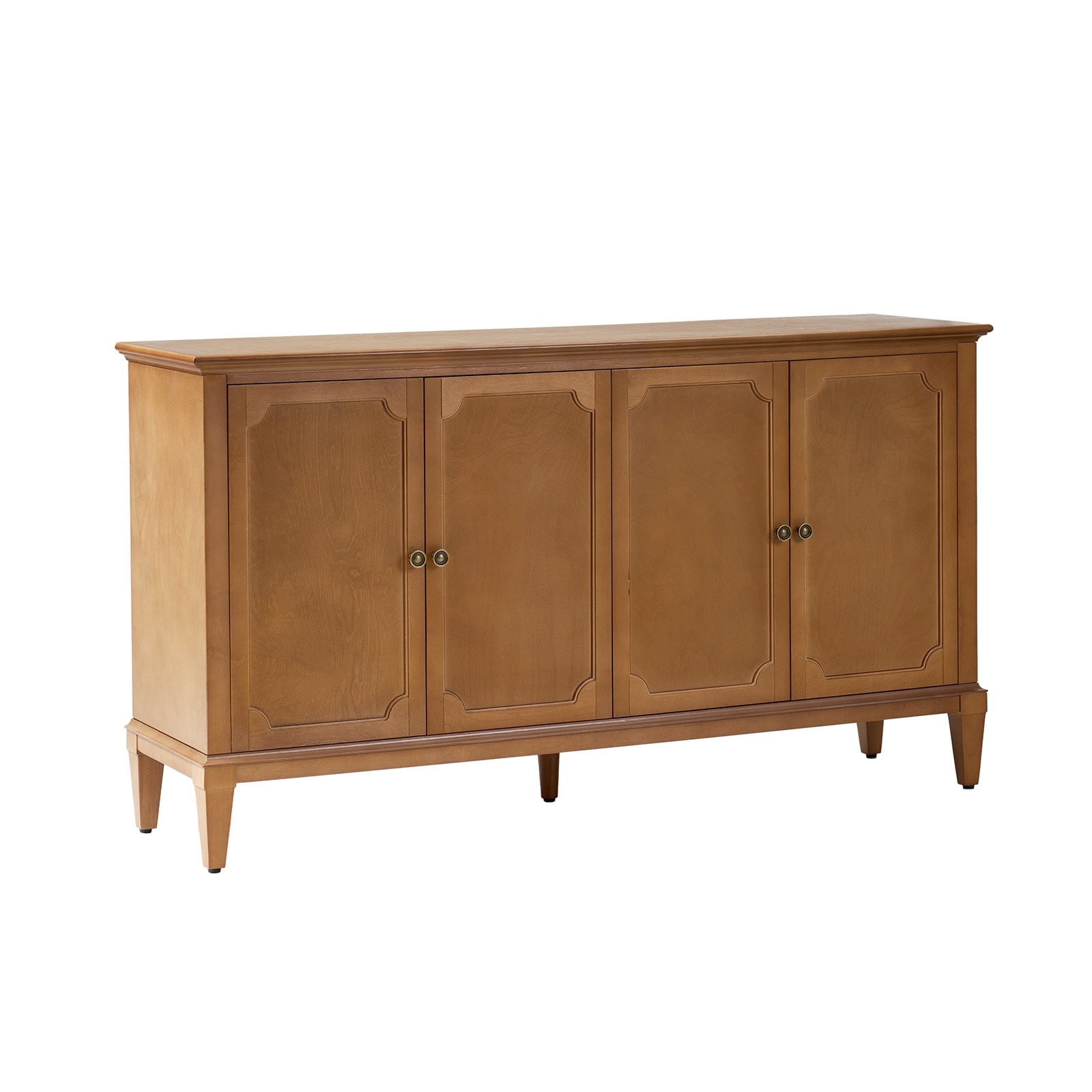Jane Transitional Solid Wood 58"Wide 4 Door Sideboard By HULALA HOME