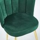 preview thumbnail 9 of 9, Modern dining chair(set of 2 ) with iron tube golden color legs, velvet and comfortable backrest