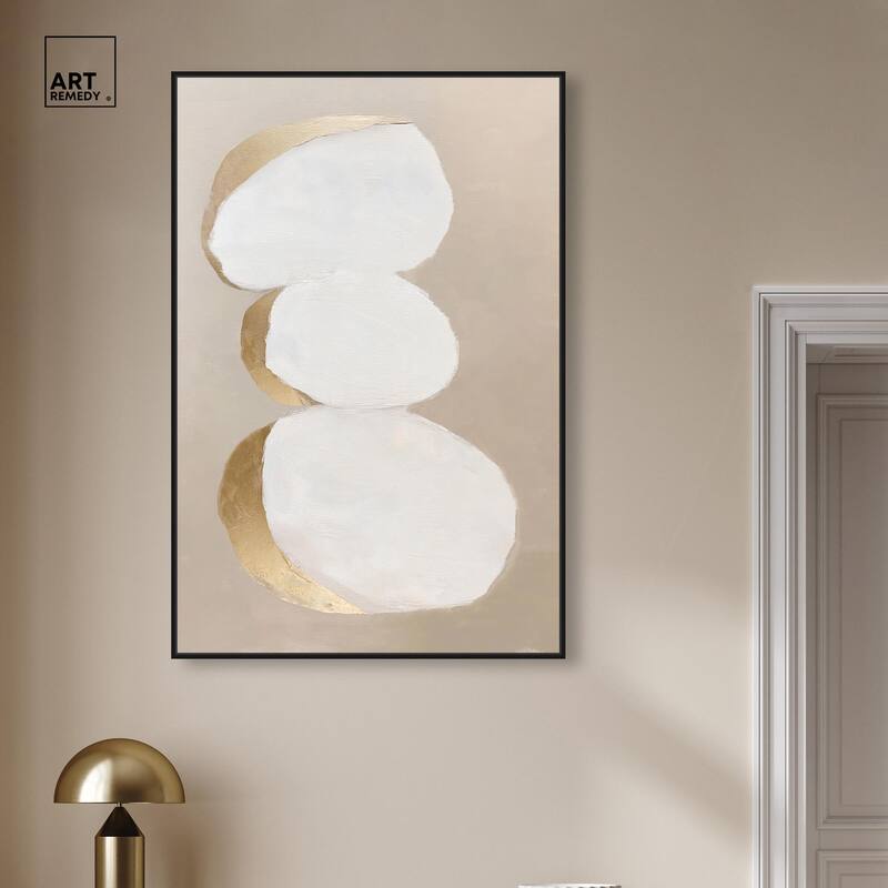 Stacked Stones I Canvas by Art Remedy