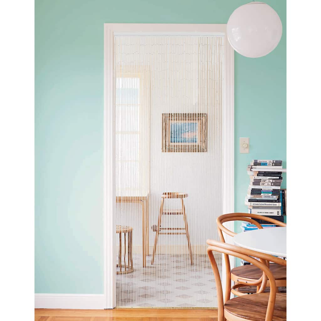 Bamboo Beaded Door Curtain 65 Strings 79" W x 36" W - 79" H x 36" W x 0.4" D