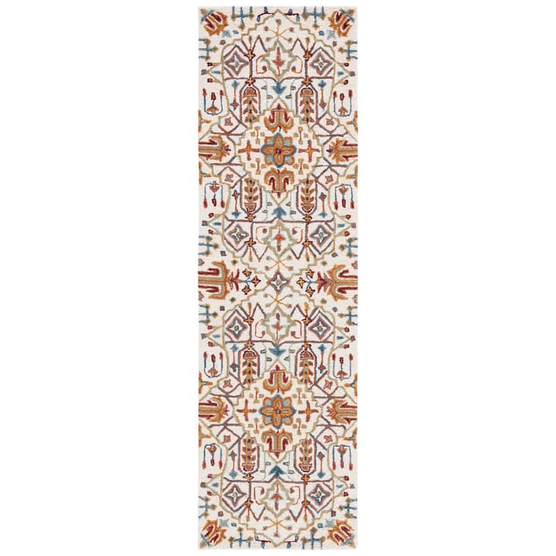 SAFAVIEH Handmade Heritage Snjolaug Floral Wool Rug