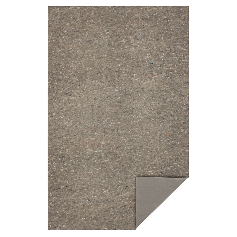 Mohawk Home Non Slip Rug Pad 3/8" Inch Thick Felt Cushion Reversible - Grey