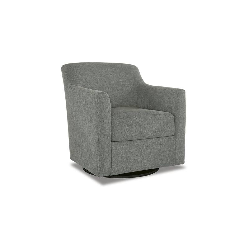 Signature Design by Ashley Bradney Smoke Swivel Accent Chair - 29"W x 32"D x 33"H