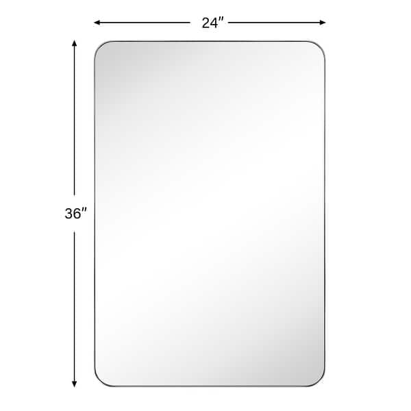 dimension image slide 0 of 21, TEHOME Kengston Modern & Contemporary Rectangular Bathroom Vanity Mirror