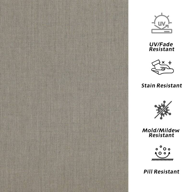 Outdoor 4.7" Thick Sunbrella Cushion Set with Back and Seat Cushions