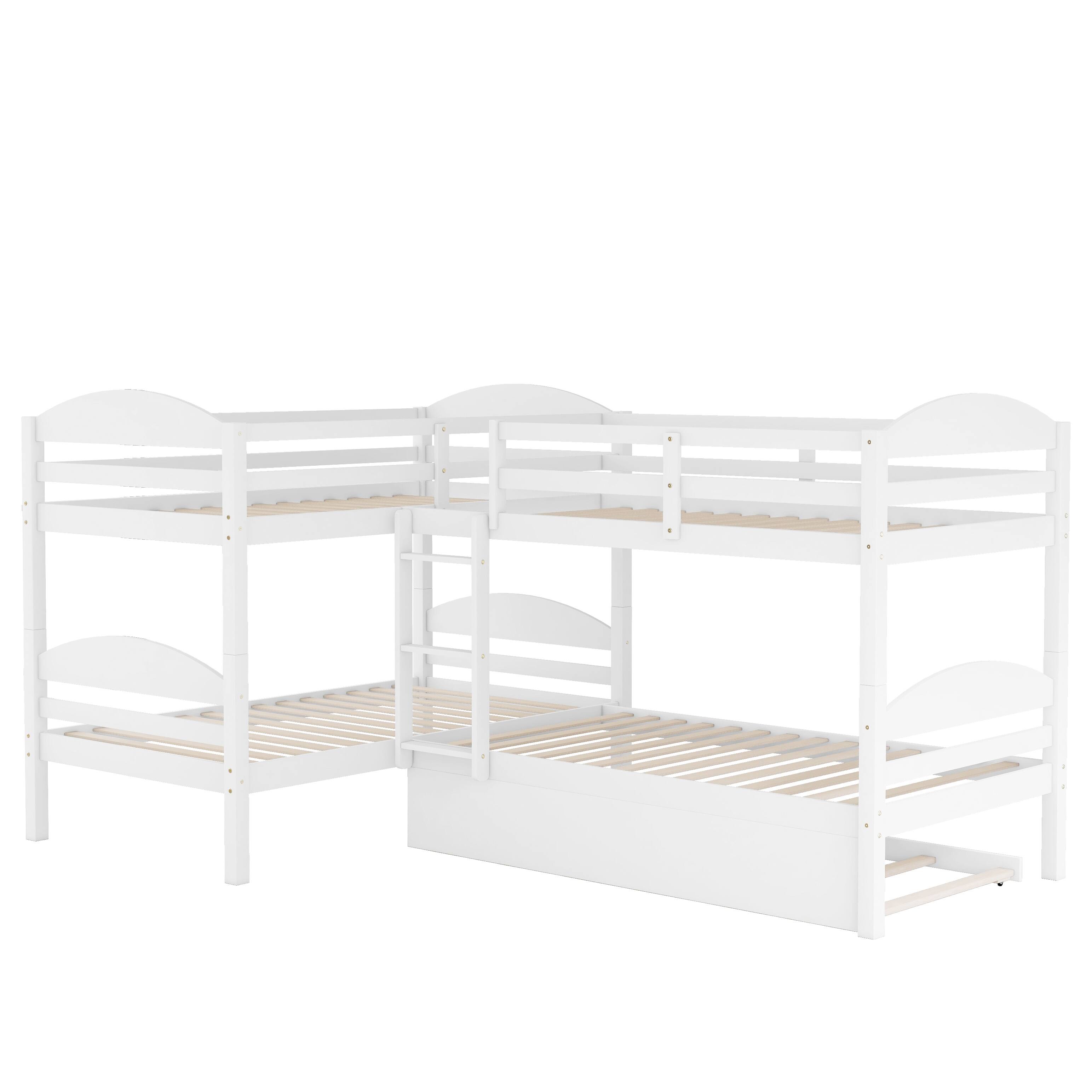 Twin LShaped Bunk bed with Trundle Bed Bath & Beyond 37925578