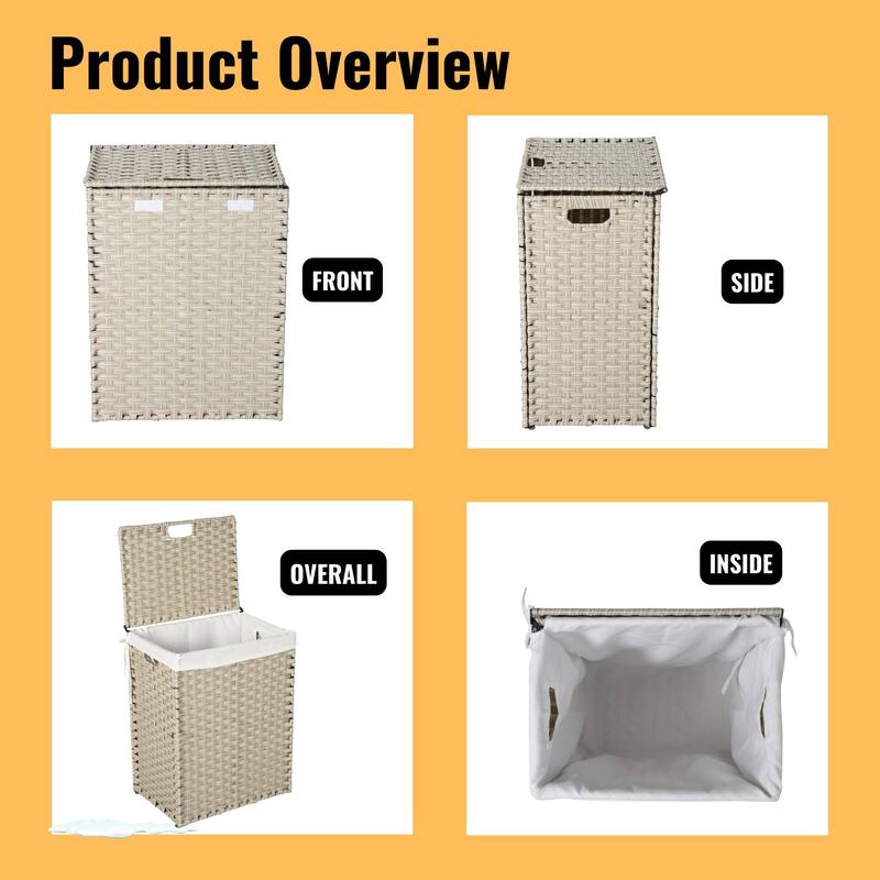 GDFStudio - Ethan Monroe Laundry Hamper Set - Versatile and Stylish Storage Solution