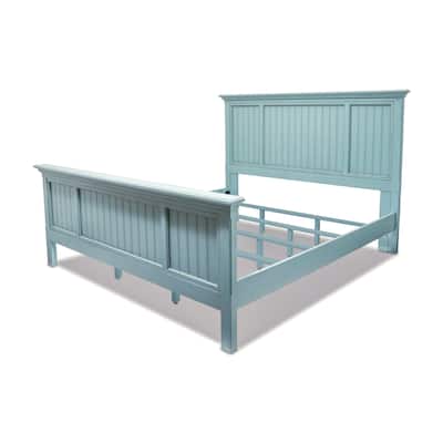 Monaco Solidwood Bed Blue/Teal