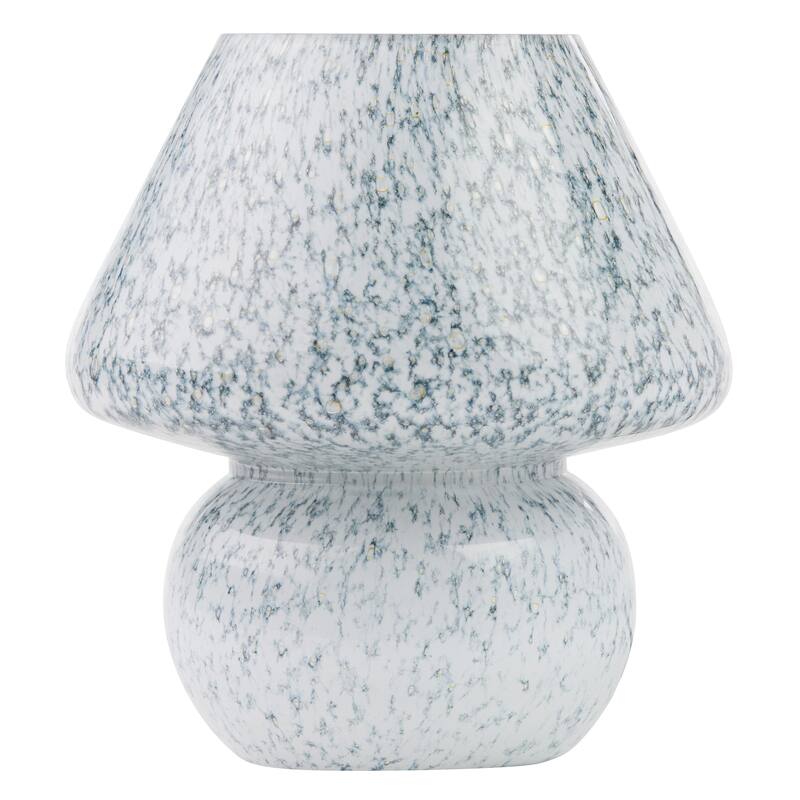 Luna River of Goods Green/Blue Glass Mushroom 8.75-Inch Accent Lamp - 7.5" x 7.5" x 8.75"