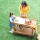 preview thumbnail 2 of 12, Cambridge Casual Mozaic Teak Wood Outdoor Bar Cart
