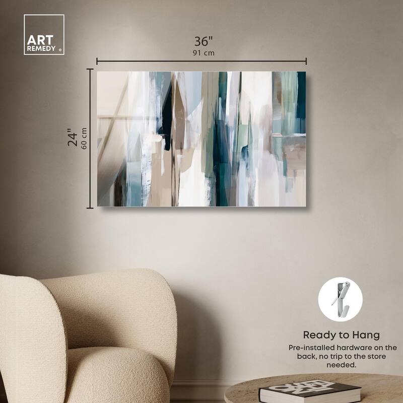 Color Columns Acrylic by Art Remedy, Ready to Hang