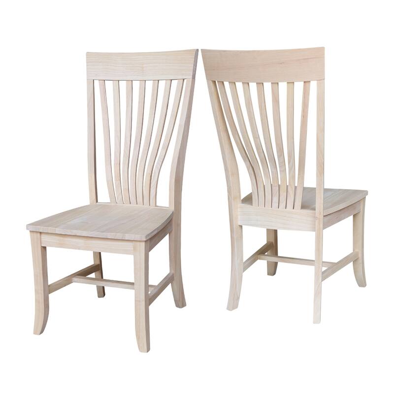 Solid Wood Amanda Dining Chairs - Set of Two