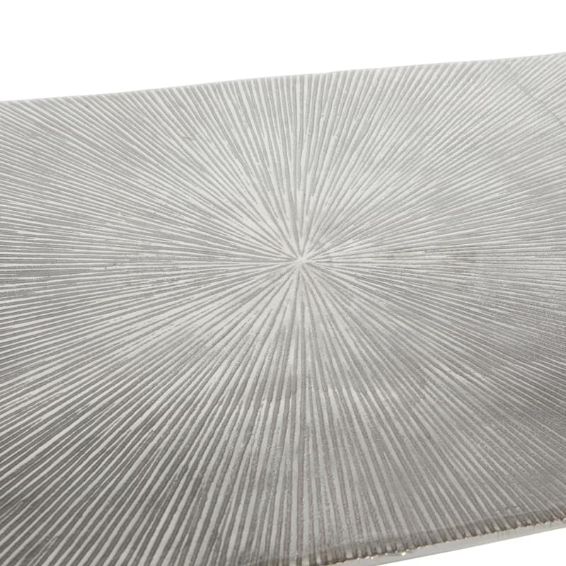 Aluminum Metal Console Table - Silver - Roche River Decor - 15"Wx50"Lx31"H
