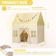 preview thumbnail 5 of 5, Kids Play Tent Indoor with Mat, Tassel Garland, Star Lights