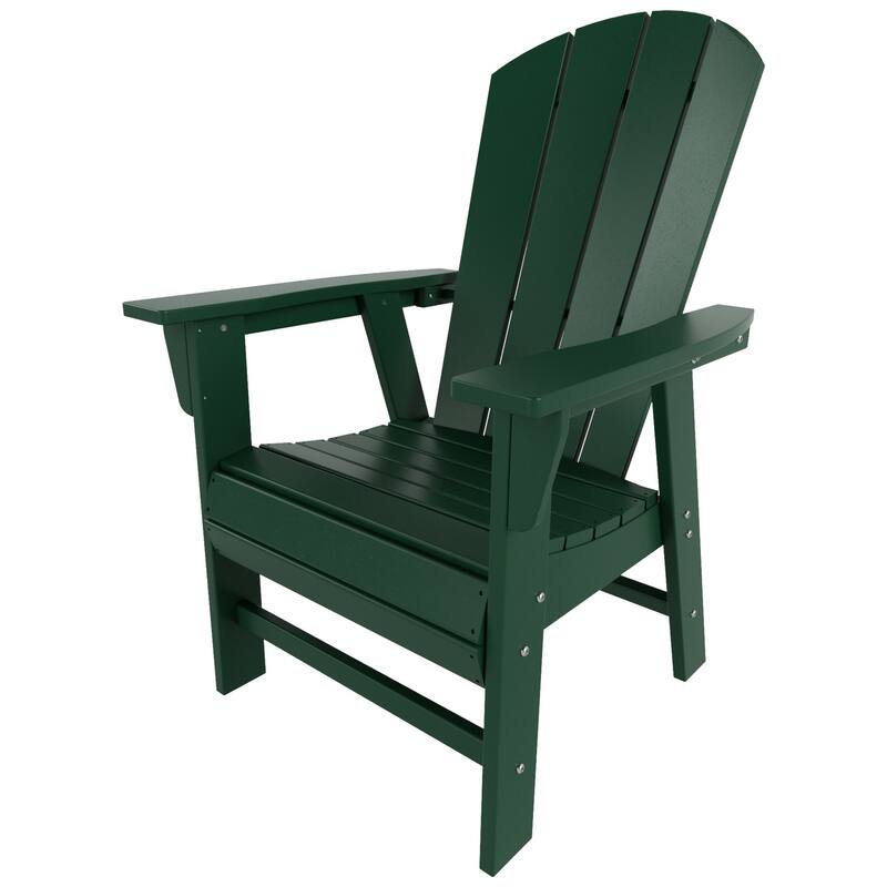 Polytrends Laguna Casual Upright Adirondack Chair (Set of 2)