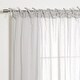 preview thumbnail 36 of 39, Aurora Home Textured Faux Linen Tie Top Curtain Panel Pair - 84" & 96"