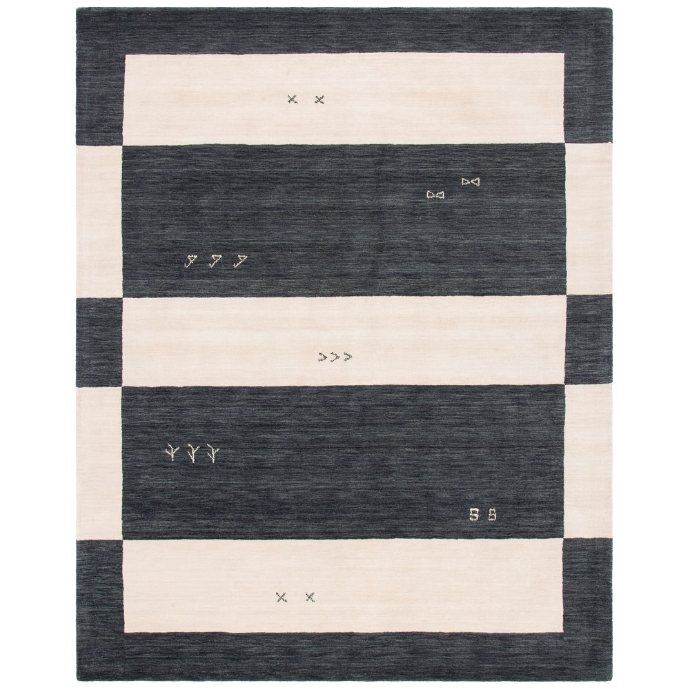 SAFAVIEH Handmade Himalaya Petaluma & Contemporary Geometric Cream Wool