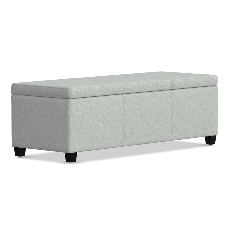 WYNDENHALL Franklin 48-in. Wide Contemporary Rectangular Storage Ottoman