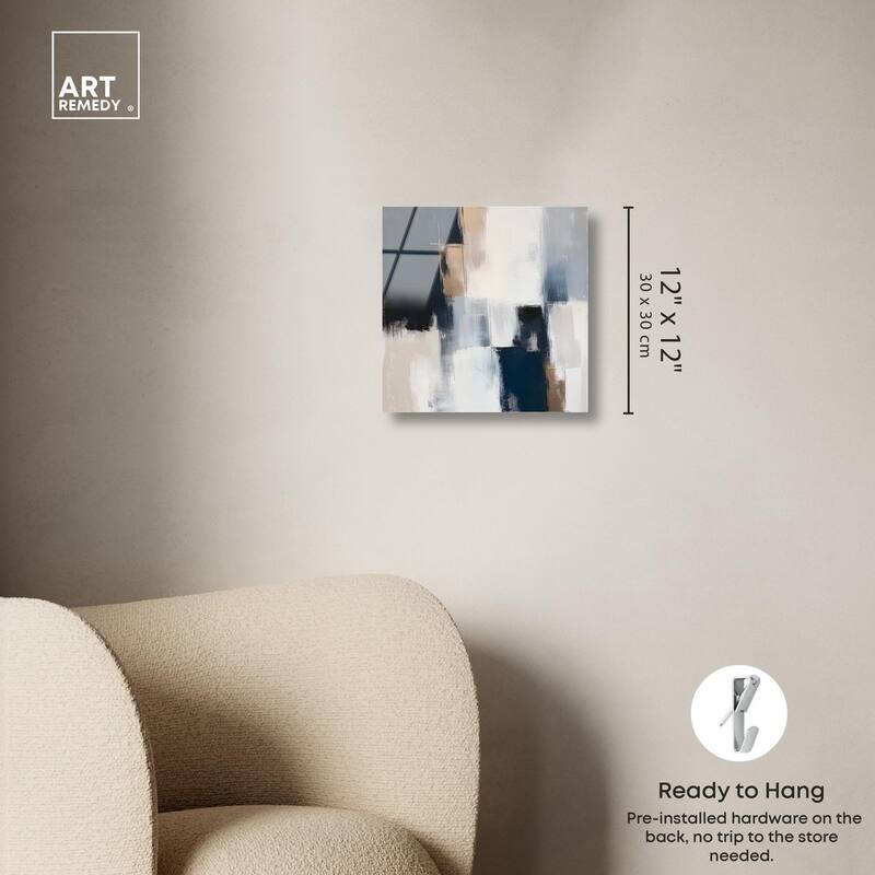 Blue Mood Depth II Acrylic by Art Remedy, Ready to Hang