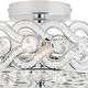 preview thumbnail 10 of 10, River of Goods Olivia Braided Metal and Crystal 11.5-inch Semi-Flush Mount Ceiling Light - 11.5" x 11.5" x 6.375"