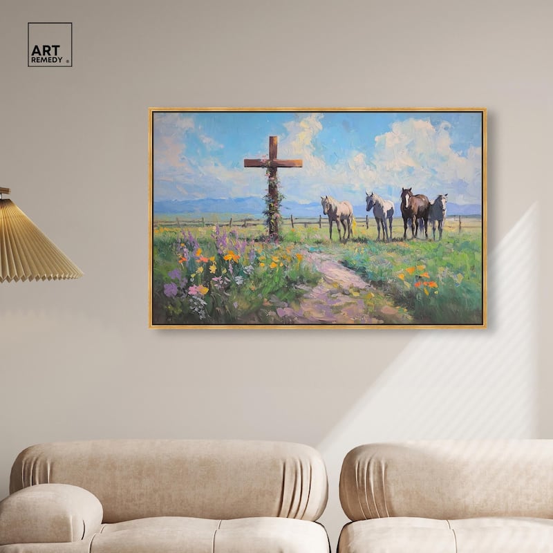 Faithful Pasture Canvas by Art Remedy