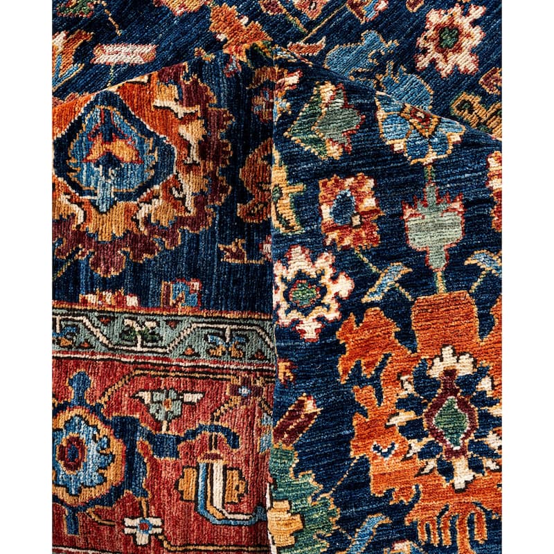 Serapi One-of-a-Kind Hand-Knotted Area Rug - Blue - 8' 2" x 10' 1"