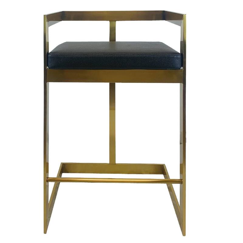 Bar Chair, 26" with PU cushion and Stainless Steel Base