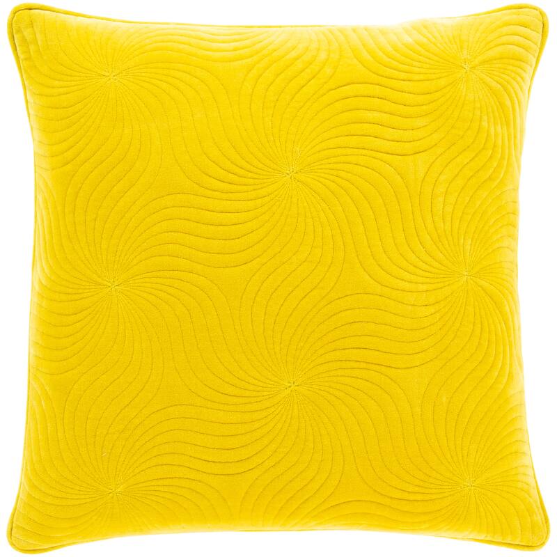 Artistic Weavers Quinby Quilted Solid Velvet Throw Pillow