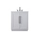 preview thumbnail 1 of 9, Elegant Lighting VF29030 Chase 30" Free Standing Single Basin Vanity Gray