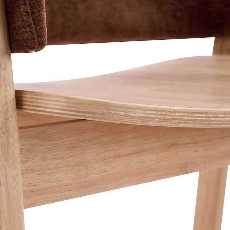 Christopher Knight Home - Modern Wooden Upholstered Dining Chair with Armrests