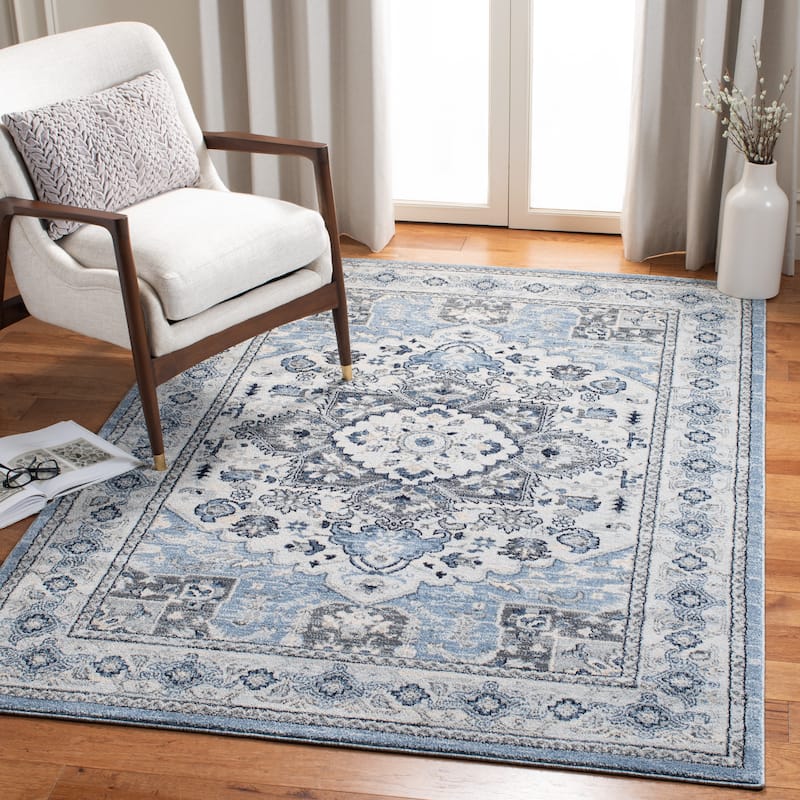 SAFAVIEH Charleston Morgann Medallion Rug - 5'3" x 7'6" - Blue/Grey