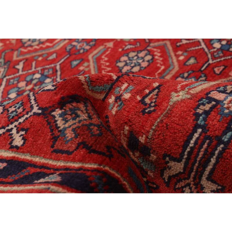 ECARPETGALLERY Hand-knotted Andelz Red Wool Rug - 3'6 x 10'2
