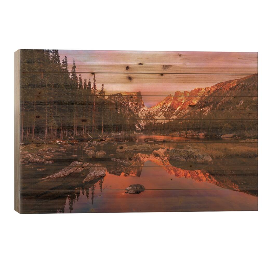 Dawn Of Dreams Print On Wood by Dustin LeFevre - Multi-Color