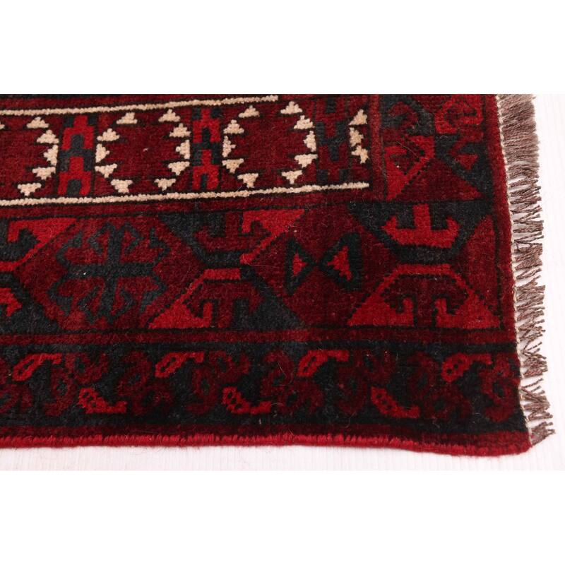 ECARPETGALLERY Hand-knotted Finest Khal Mohammadi Dark Red Wool Rug - 4'7 x 6'4