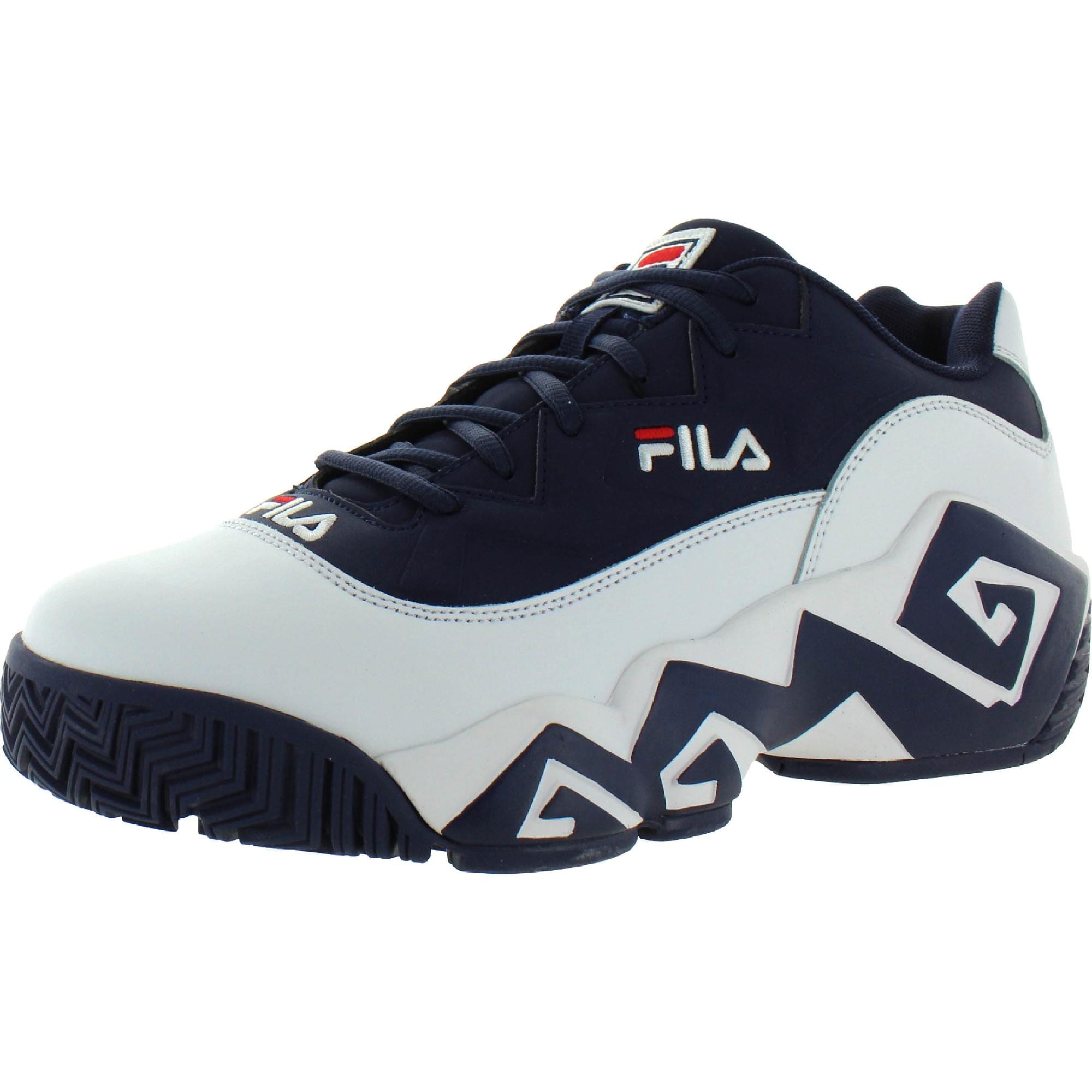 Shop Fila Mens MB Low Sneakers Leather 