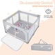 preview thumbnail 23 of 27, Honeyjoy Large Baby Playpen 50" x 50"/59" x 59" with Zipper Gate 50