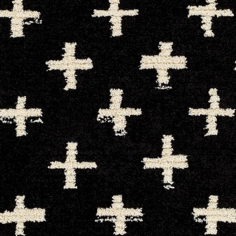 Livabliss Casual Casablanca Shag Graphic Area Rug