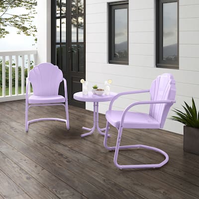Crosley Tulip 3Pc Retro Outdoor Chair Set
