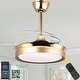 preview thumbnail 54 of 71, Bella Depot 36" Modern Retractable Ceiling Fan with Dimmable Led Light, Remote and APP Control 6-Speed Reversible DC Motor