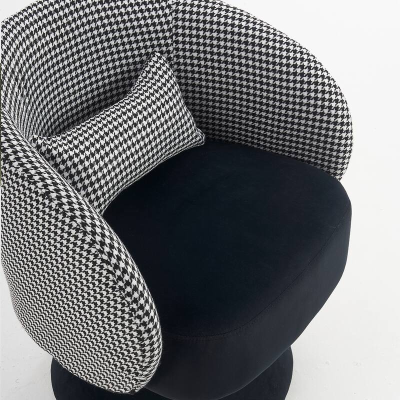 Ouyessir 360 Degree Swivel Cuddle Barrel Sofa Chairs