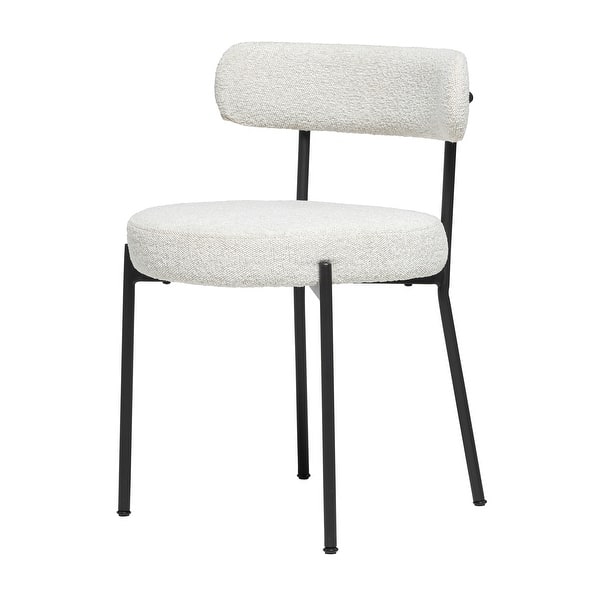 slide 2 of 11, Molly Boucle Dining Chair Ivory Off-White